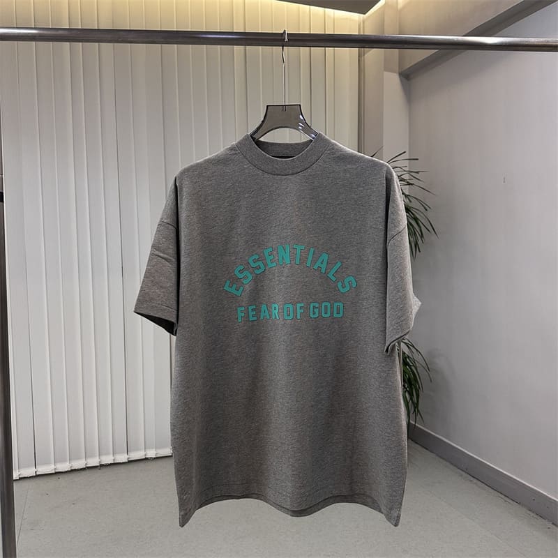 Camiseta Fear Of God Essentials Heavy Jersey Grey - HYPER LIST