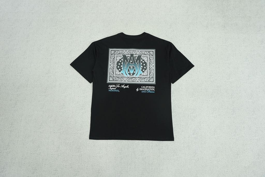 Camiseta Amiri Ma Bandana Black - HYPER LIST