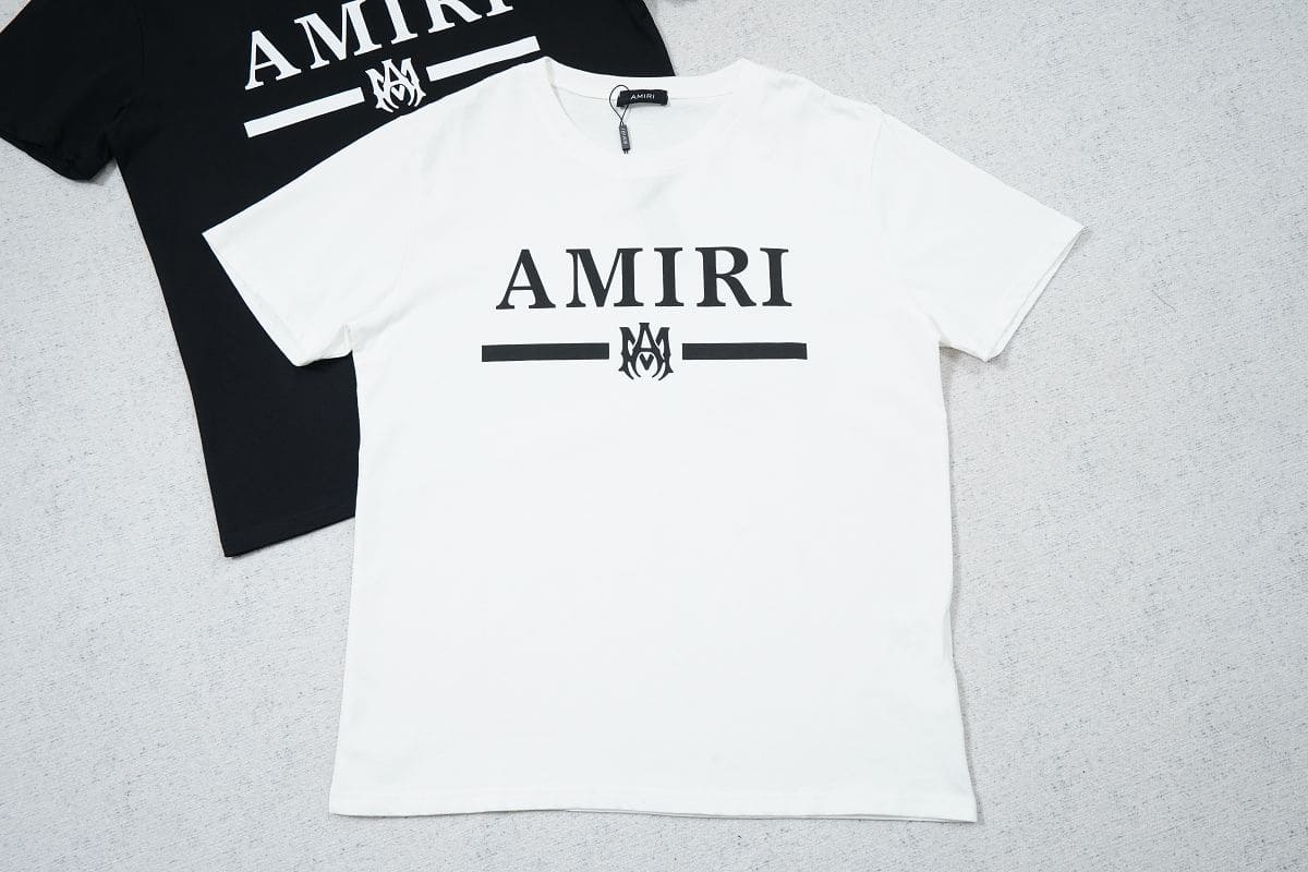 Camiseta Amiri Bar Logo White - HYPER LIST