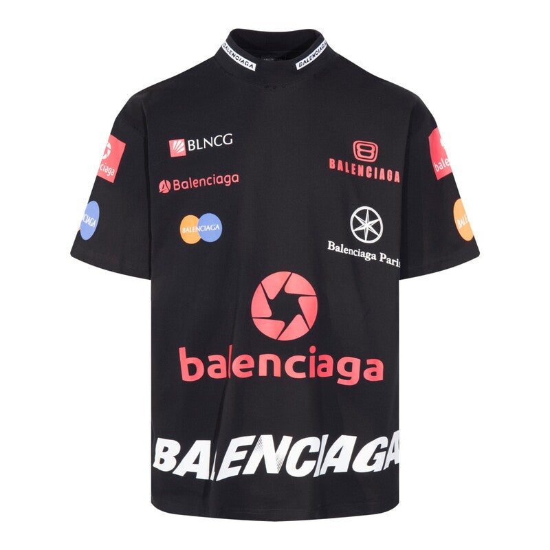 T-shirt oversize Balenciaga Top League noir