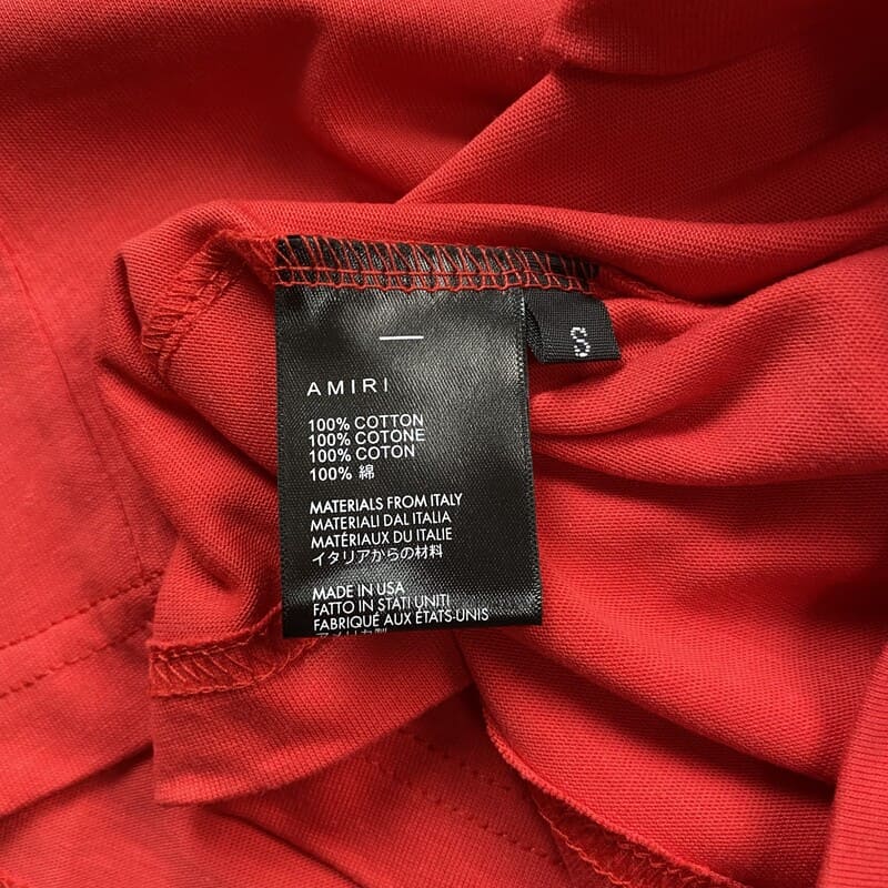 T-shirt rouge Amiri 22 SKATER