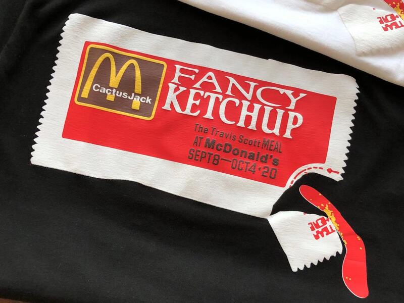 Camiseta Travis Scott x McDonald’s Fancy Ketchup - HYPER LIST