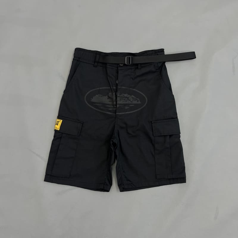 Bermuda Cargo Corteiz Logo Preto - HYPER LIST