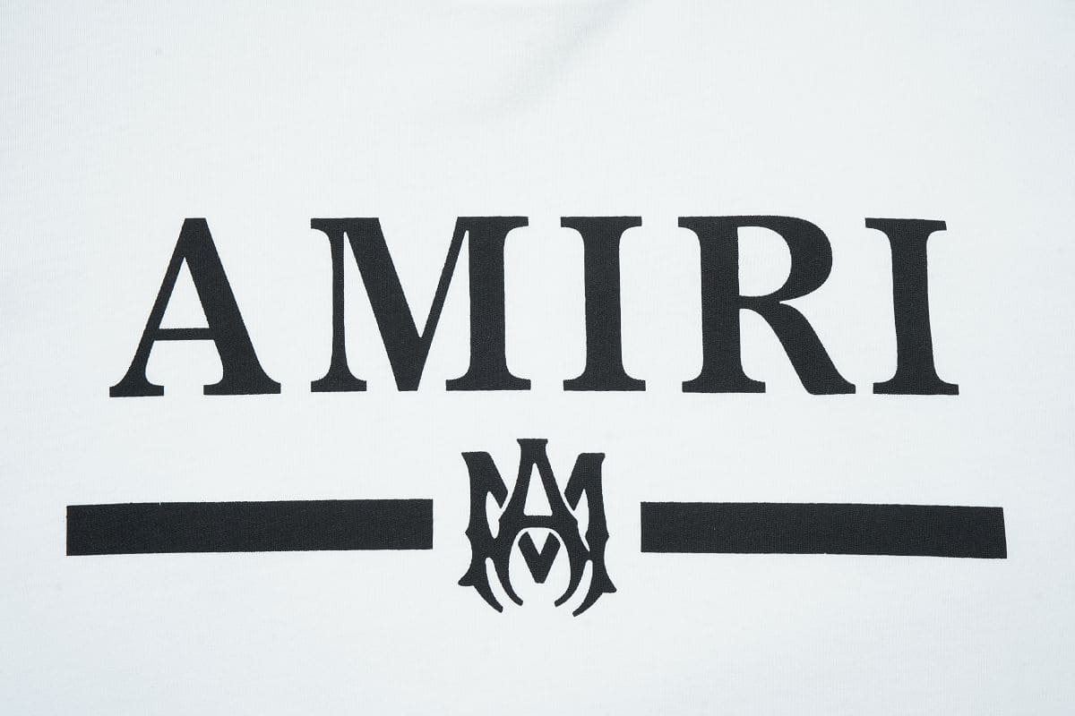 Camiseta Amiri Bar Logo White - HYPER LIST