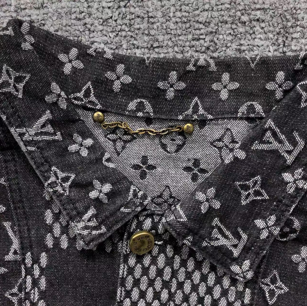 Louis Vuitton Embroided Black Tracksuit
