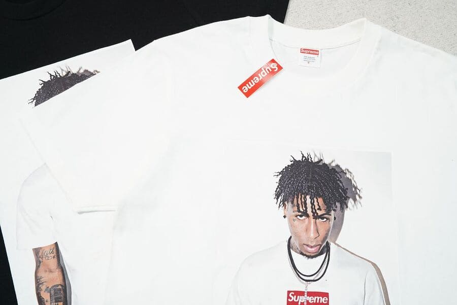Camiseta Supreme NBA Youngboy White - HYPER LIST