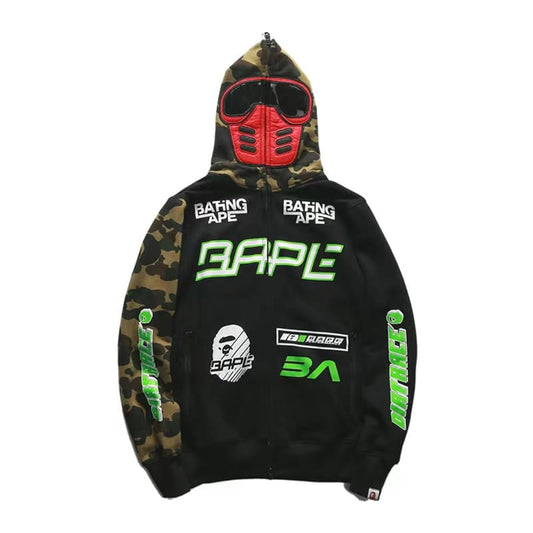 Moletom BAPE Bmx Mask Full Zip Hoodie - HYPER LIST