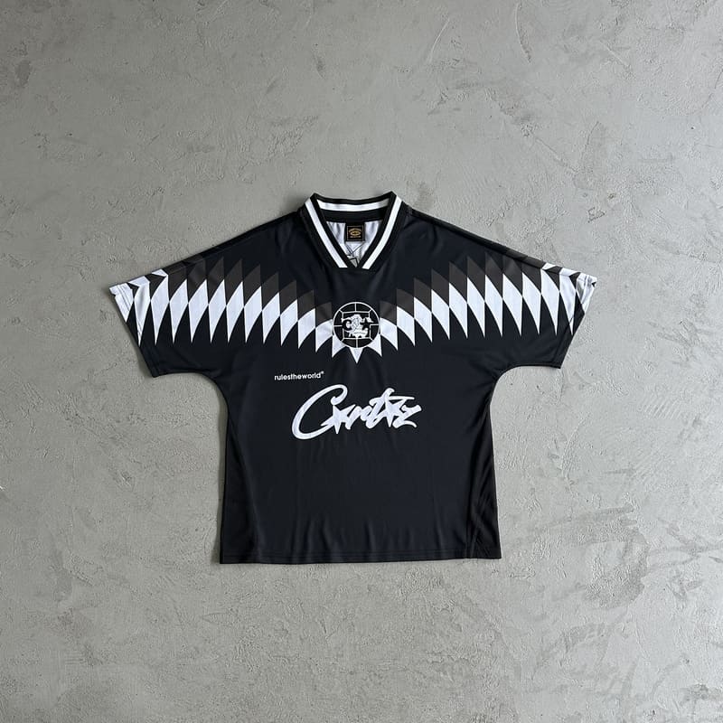 Camiseta Corteiz Futebol Preto - HYPER LIST