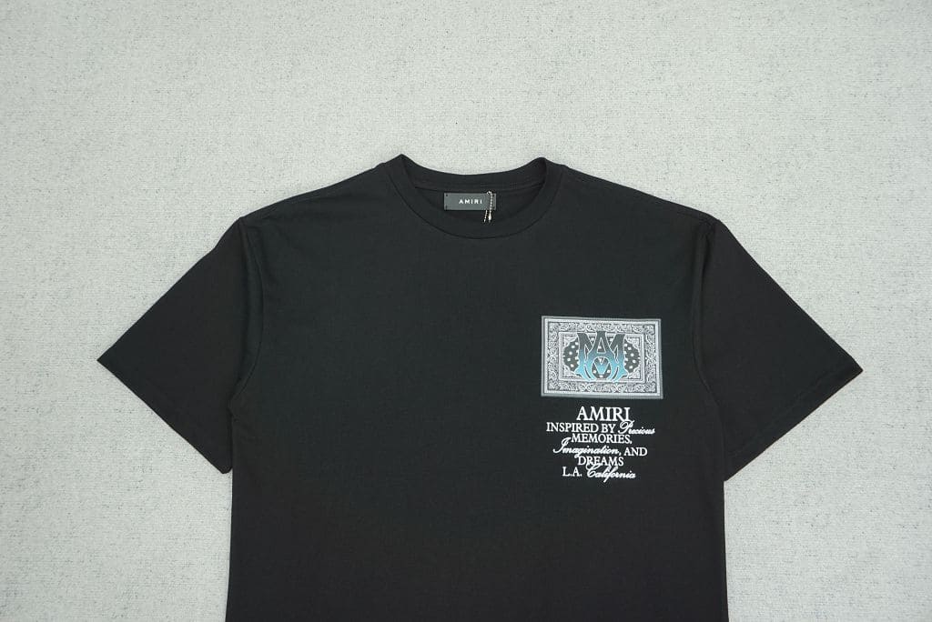 Camiseta Amiri Ma Bandana Black - HYPER LIST
