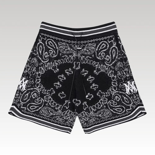 Amiri Bandana Crochet Basketball Shorts