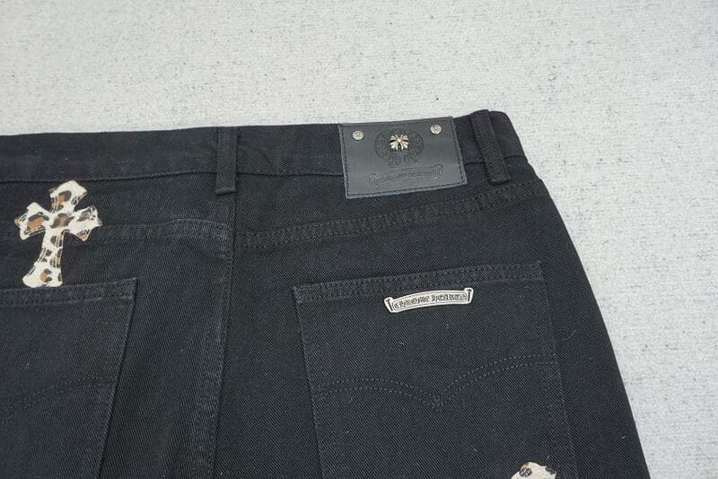 Calça Jeans Chrome Hearts Green & Leopard Cross - HYPER LIST