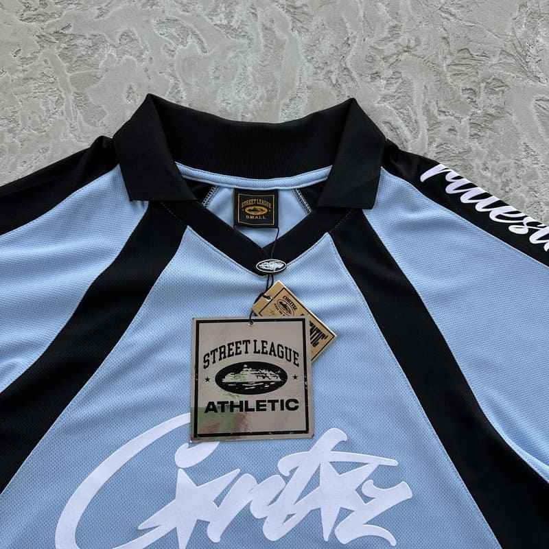 Camiseta Corteiz Alcatraz Football Azul - HYPER LIST