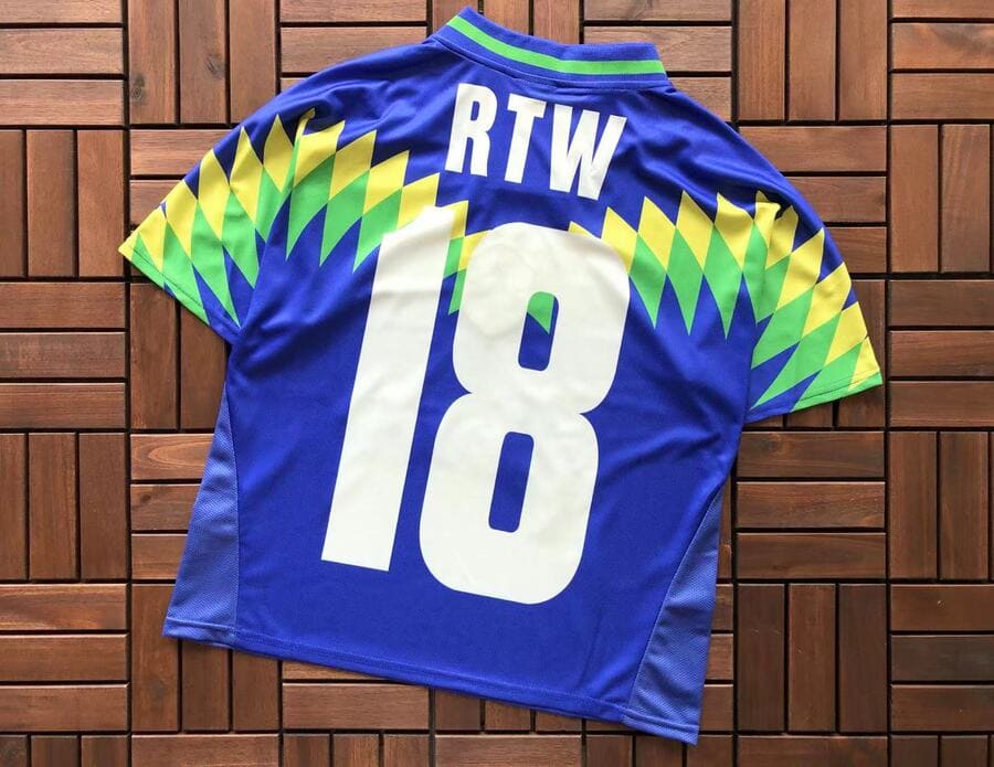 Camiseta Corteiz Futebol Brasil Azul - HYPER LIST