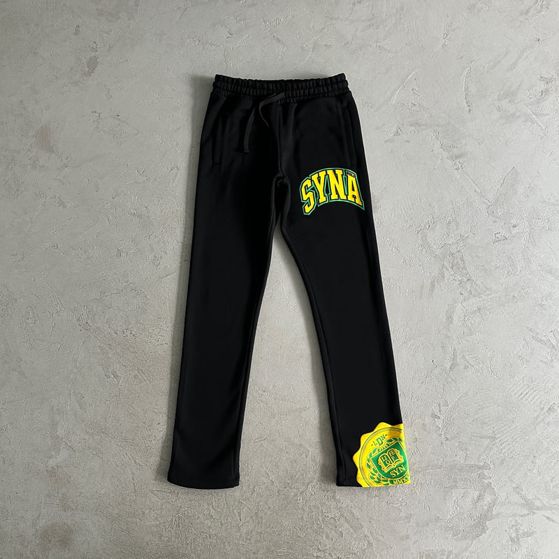 Conjunto Syna World College Logo Preto/Amarelo - HYPER LIST