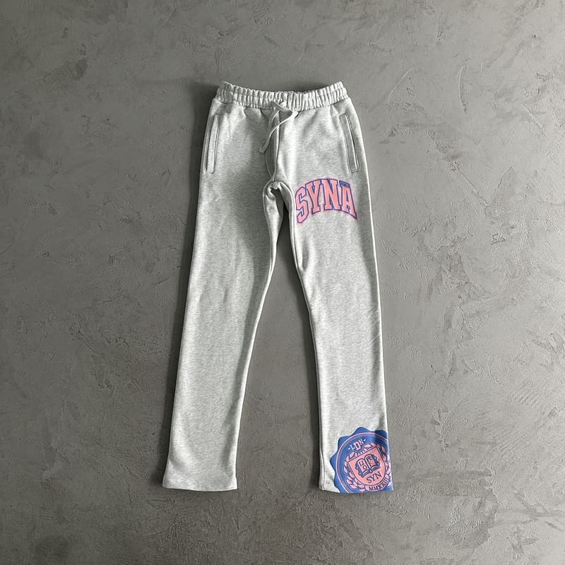 Conjunto Syna World College Logo Cinza/Rosa - HYPER LIST