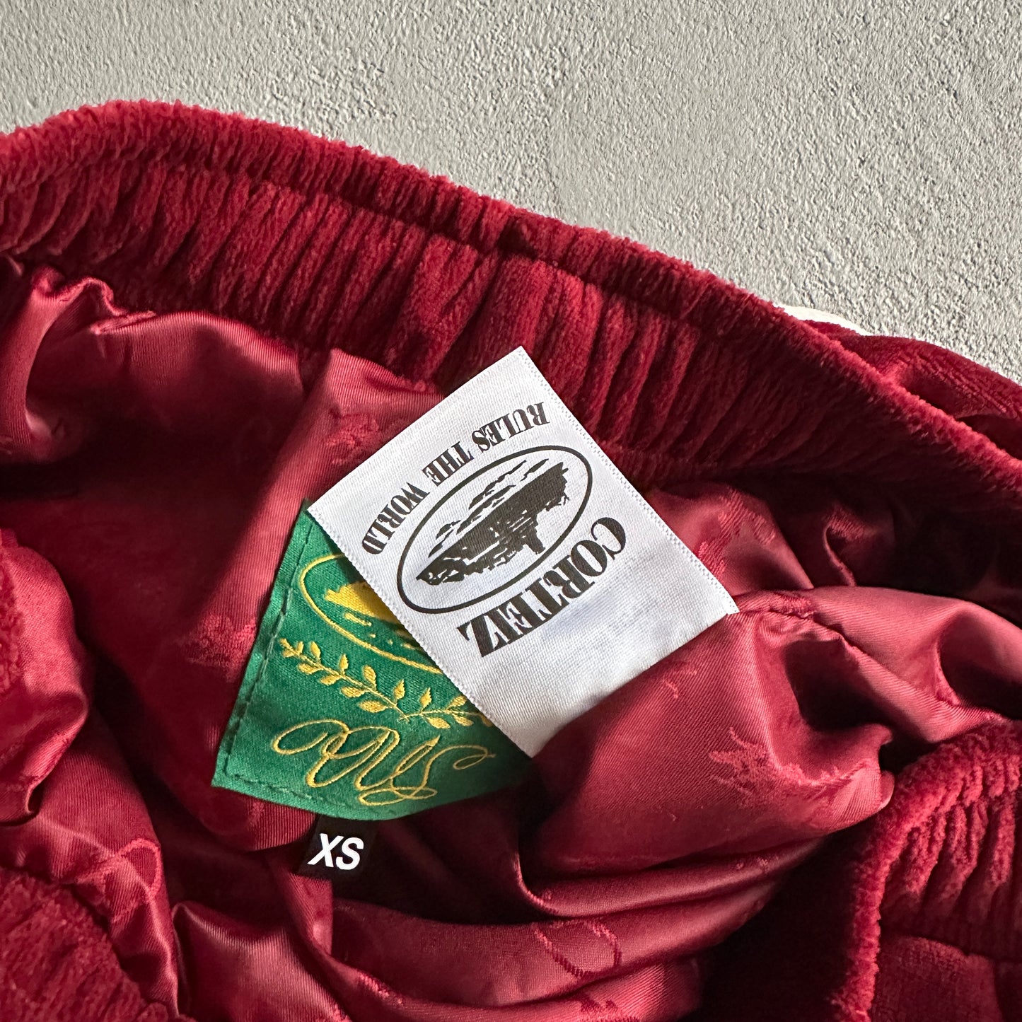 Corteiz Velour Red Tracksuit