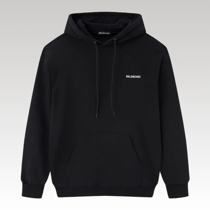 Balenciaga Classic Logo Hoodie Black BL008