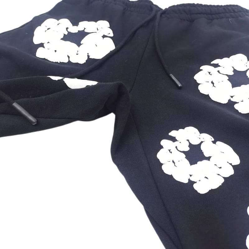 Shorts Denim Tears The Cotton Wreath Black - HYPER LIST