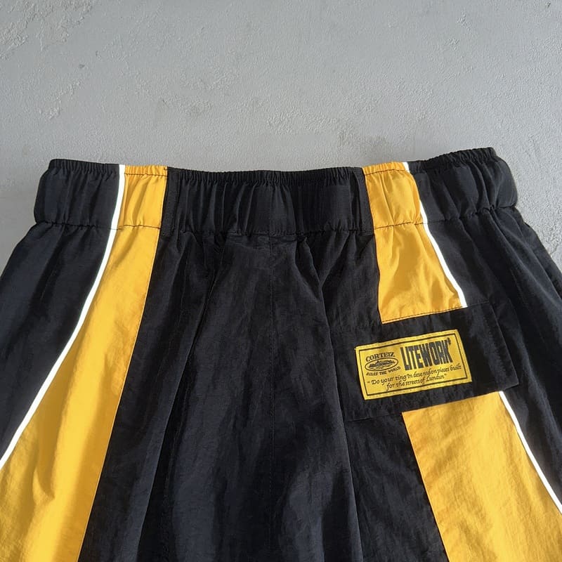 Shorts Corteiz Preto Amarelo - HYPER LIST