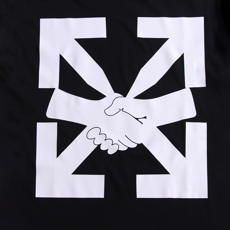 Camiseta Off-White Hand Shake Black - HYPER LIST