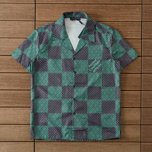 Louis Vuitton Green Short Set