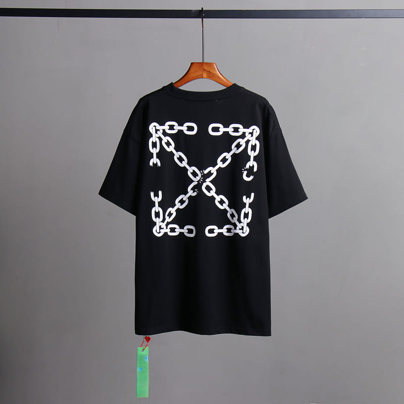 Camiseta Off-White Chain Arrow Black - HYPER LIST