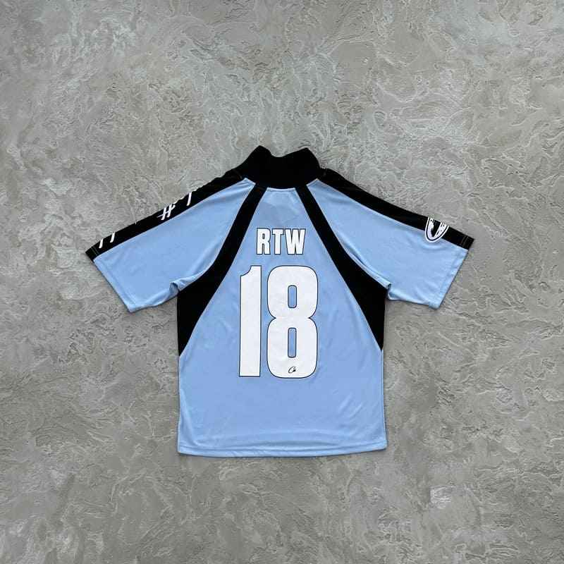 Camiseta Corteiz Alcatraz Football Azul - HYPER LIST
