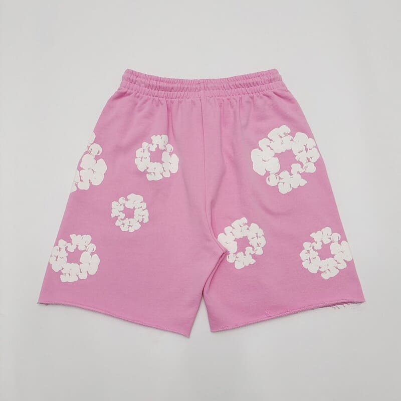 Short en jean déchiré The Cotton Wreath Rose
