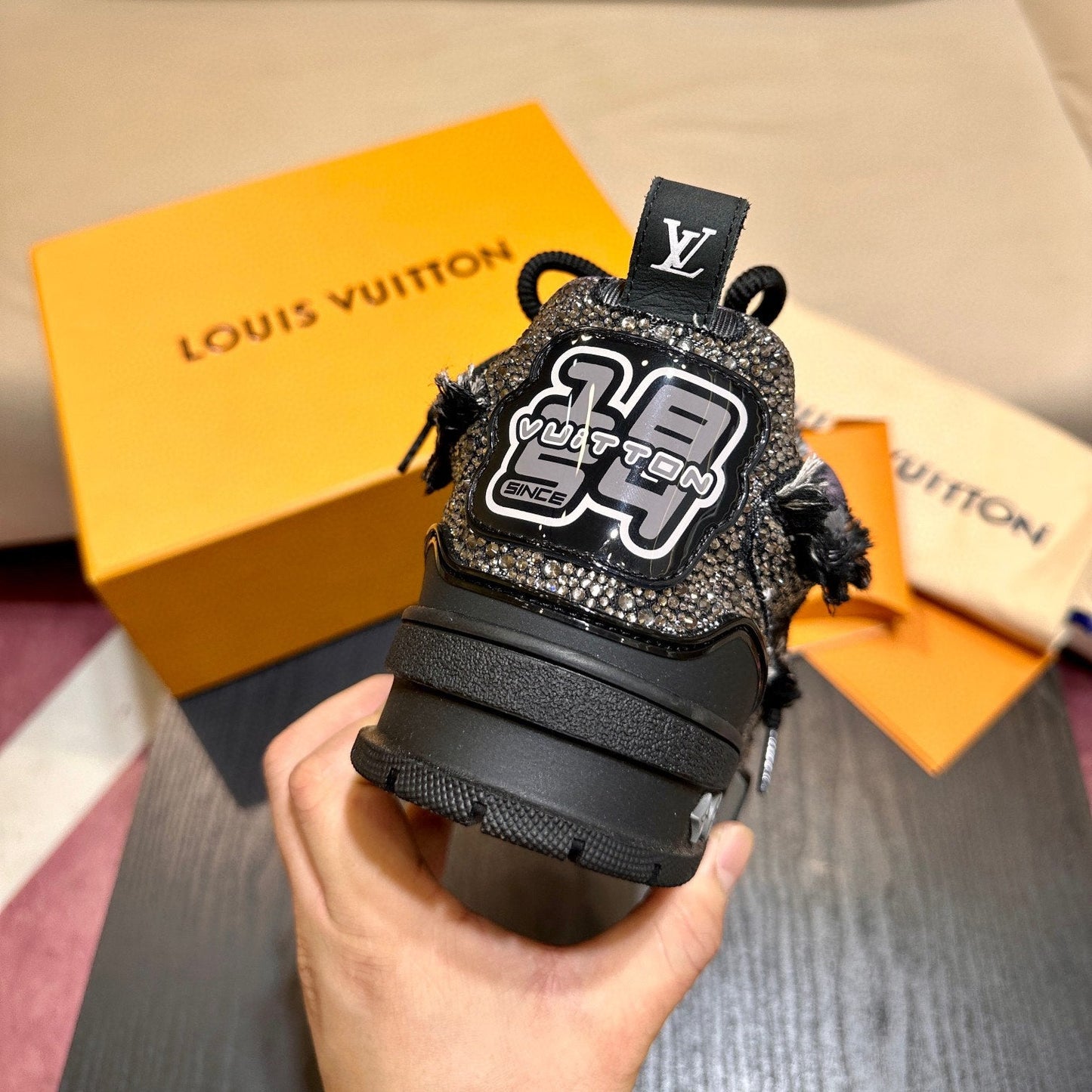 Louis Vuitton Skate Black Monogram - HYPER LIST