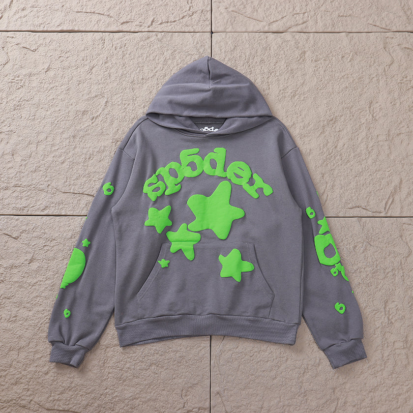 Survêtement Sp5der gris/vert