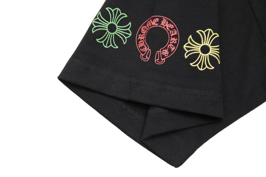 Camiseta Chrome Hearts Cross Colour Preta - HYPER LIST