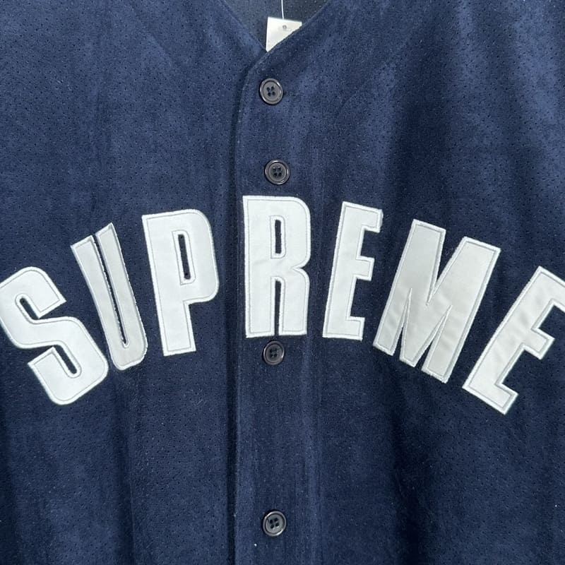 Camiseta Supreme Ultrasuede Mesh Baseball Azul - HYPER LIST