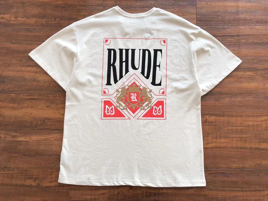 Camiseta Rhude Card 'Vintage White' - HYPER LIST