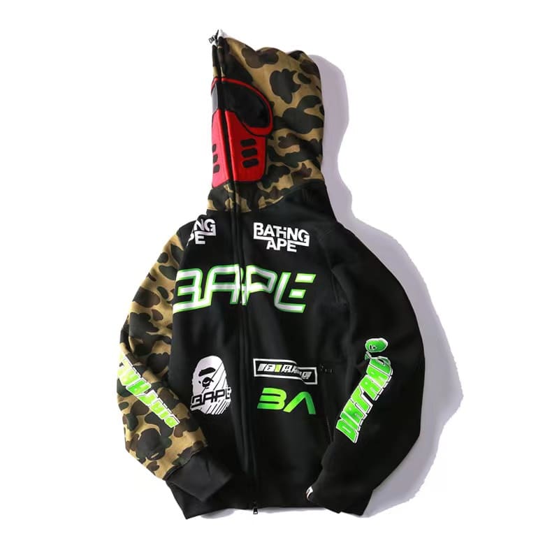 Pronta Entrega - Moletom BAPE Bmx Mask Full Zip Hoodie
