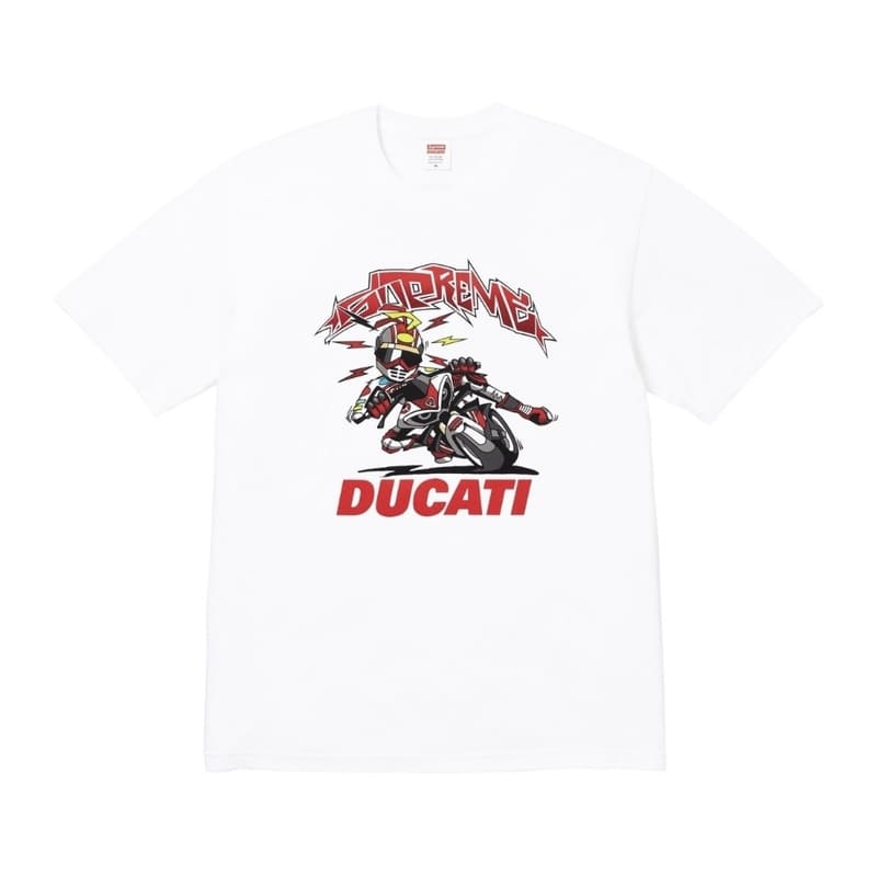 Camiseta Supreme Ducati Bike Branco - HYPER LIST