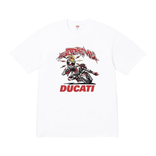 Camiseta Supreme Ducati Bike Branco - HYPER LIST