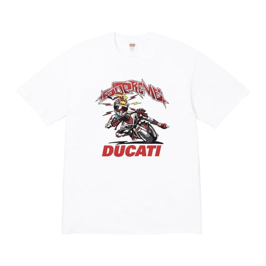 Camiseta Supreme Ducati Bike Branco - HYPER LIST