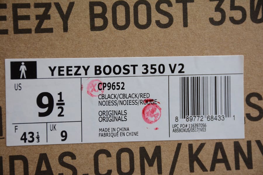 Adidas Yeezy 350 V2 Black Red - HYPER LIST