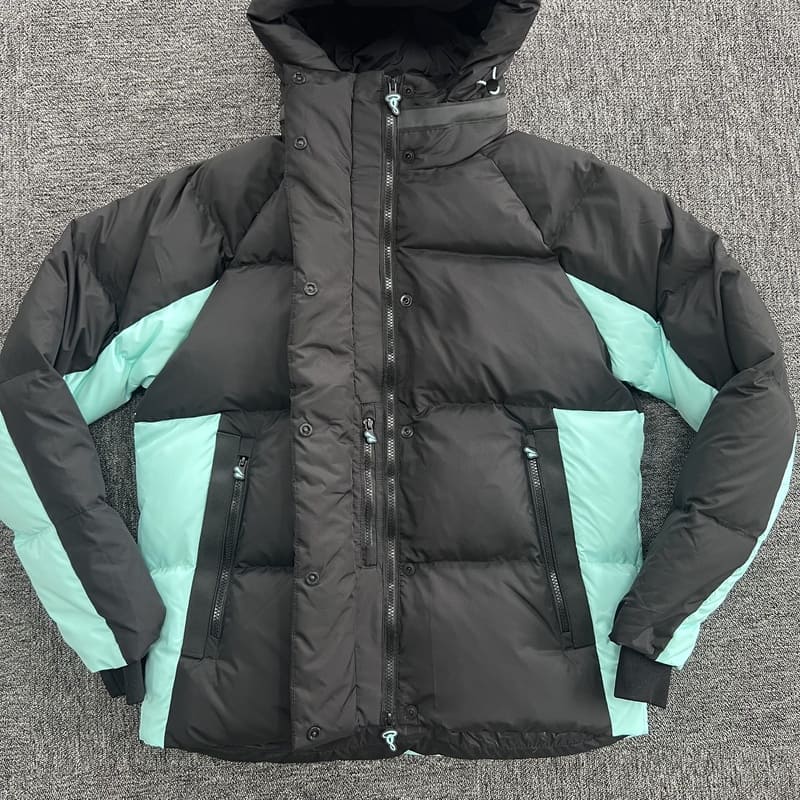Jaqueta Puffer Synaworld Preto/Azul - HYPER LIST
