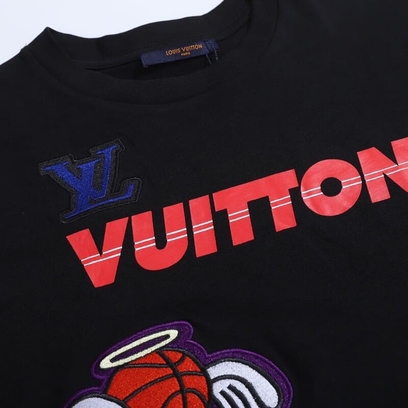 Camiseta Louis Vuitton x NBA Crossover Round Neck Printing - HYPER LIST