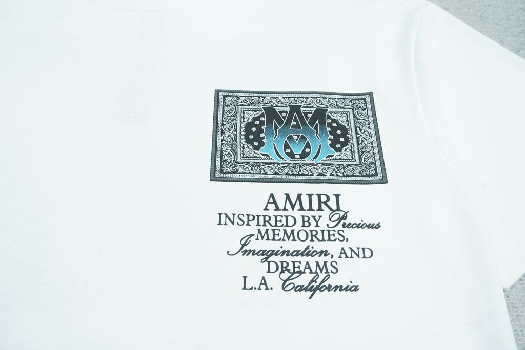 Camiseta Amiri Ma Bandana White - HYPER LIST