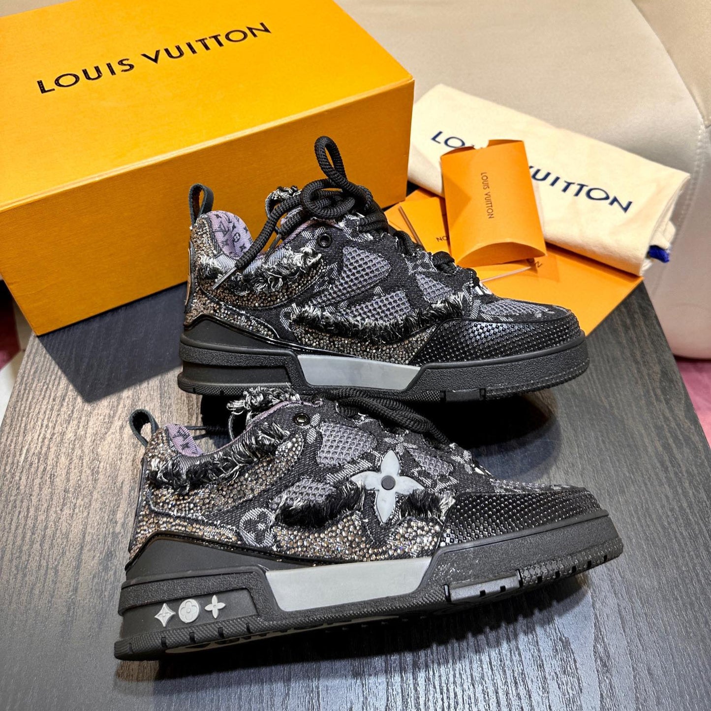 Louis Vuitton Skate Black Monogram - HYPER LIST