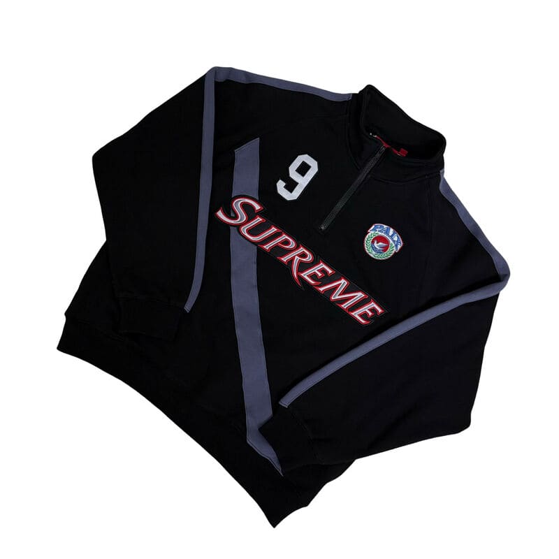 Jaqueta Supreme Equipe Half Zip Preta - HYPER LIST