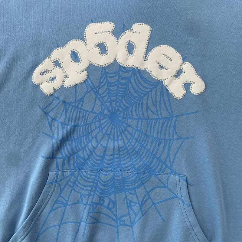 Moletom Sp5der Web Sky Blue - HYPER LIST