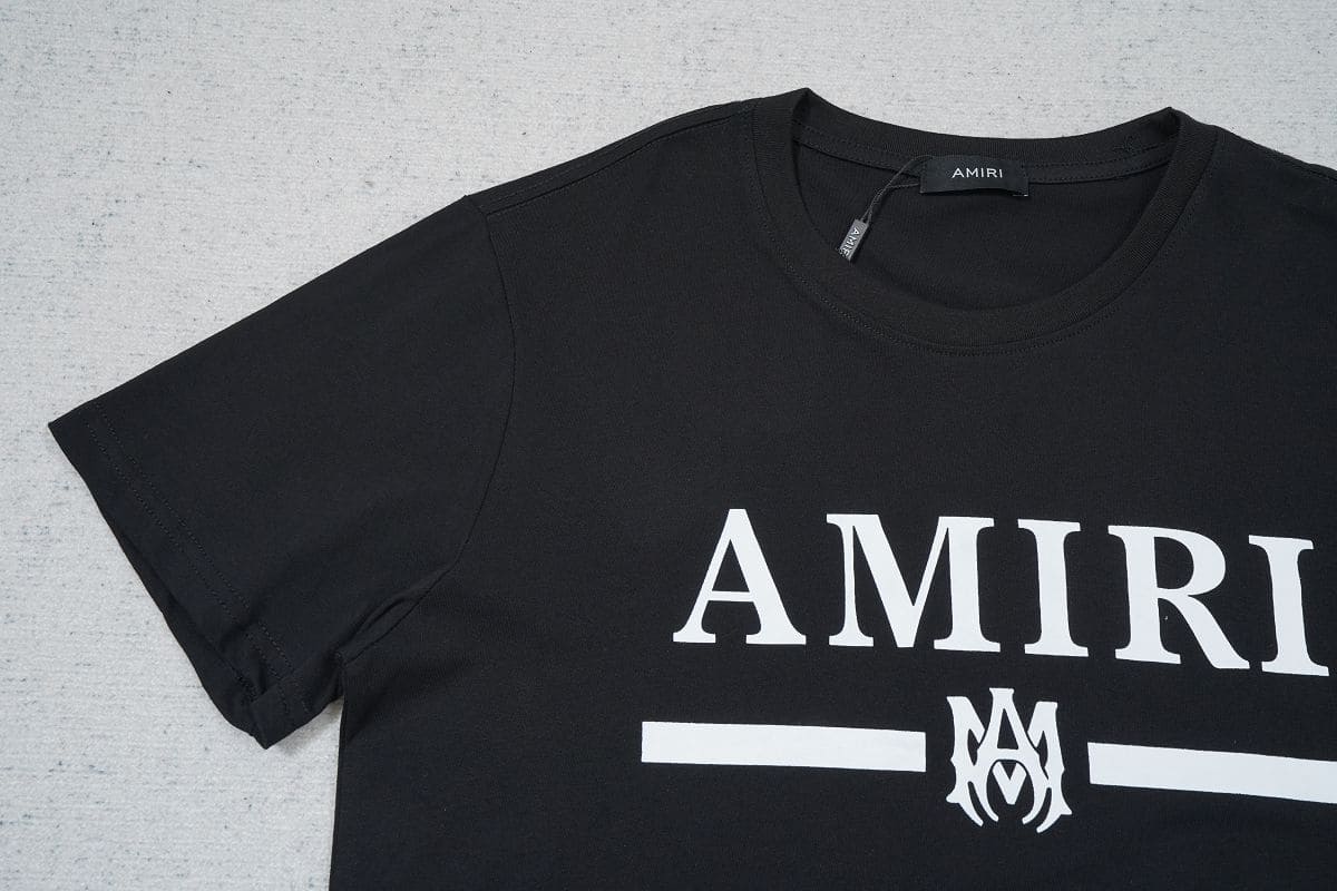 Camiseta Amiri Bar Logo Black - HYPER LIST