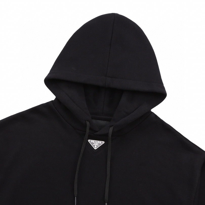 Hoodie Prada Milano Logo Black PD009