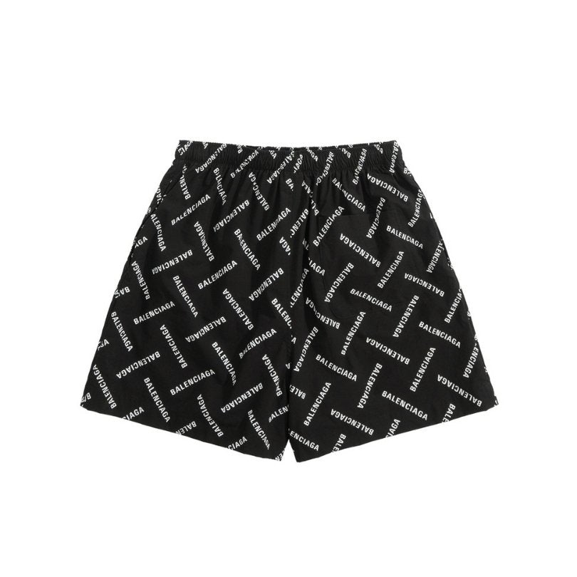 Shorts Balenciaga Allover Logo Print BL044