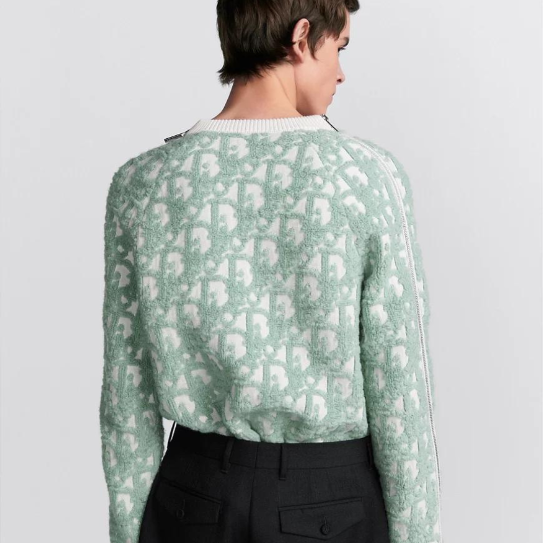 Sweater Dior Monogram Green Textured DO011