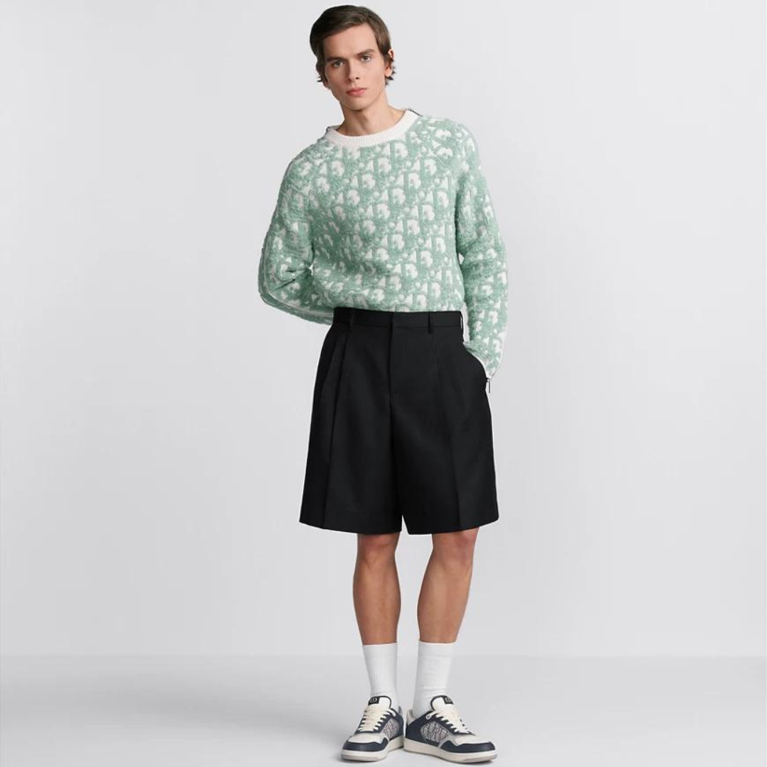 Sweater Dior Monogram Green Textured DO011