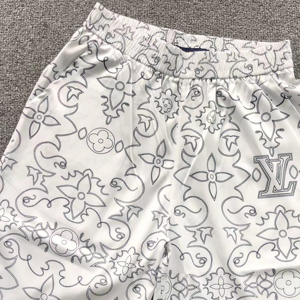 Louis Vuitton White Short Set